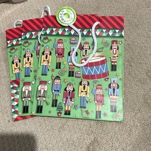 3 Nutcracker Christmas Gift Bags & Tags